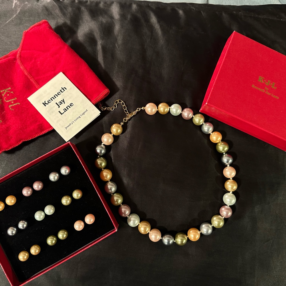 💍KENNETH J LANE💍OBAMA PEARLS SET